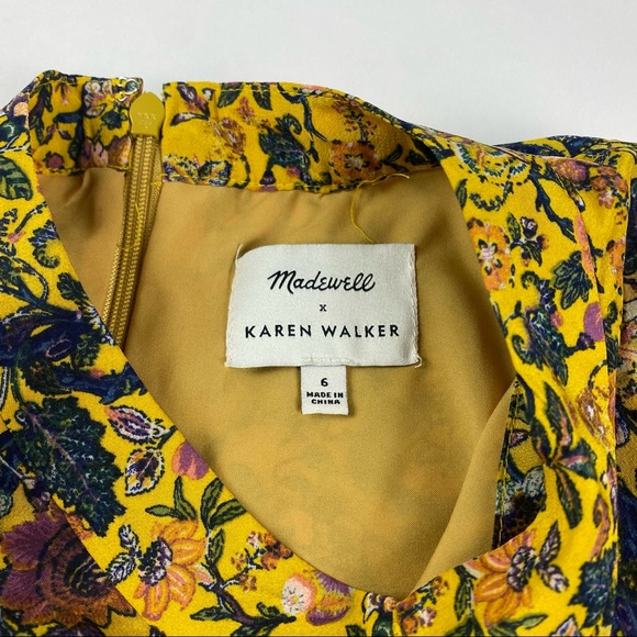 Madewell x Karen Walker Silk Floral Dress - Picture 5 of 8